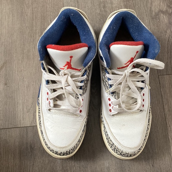 Mens Jordan 3’s Retro True Blue - Picture 2 of 7